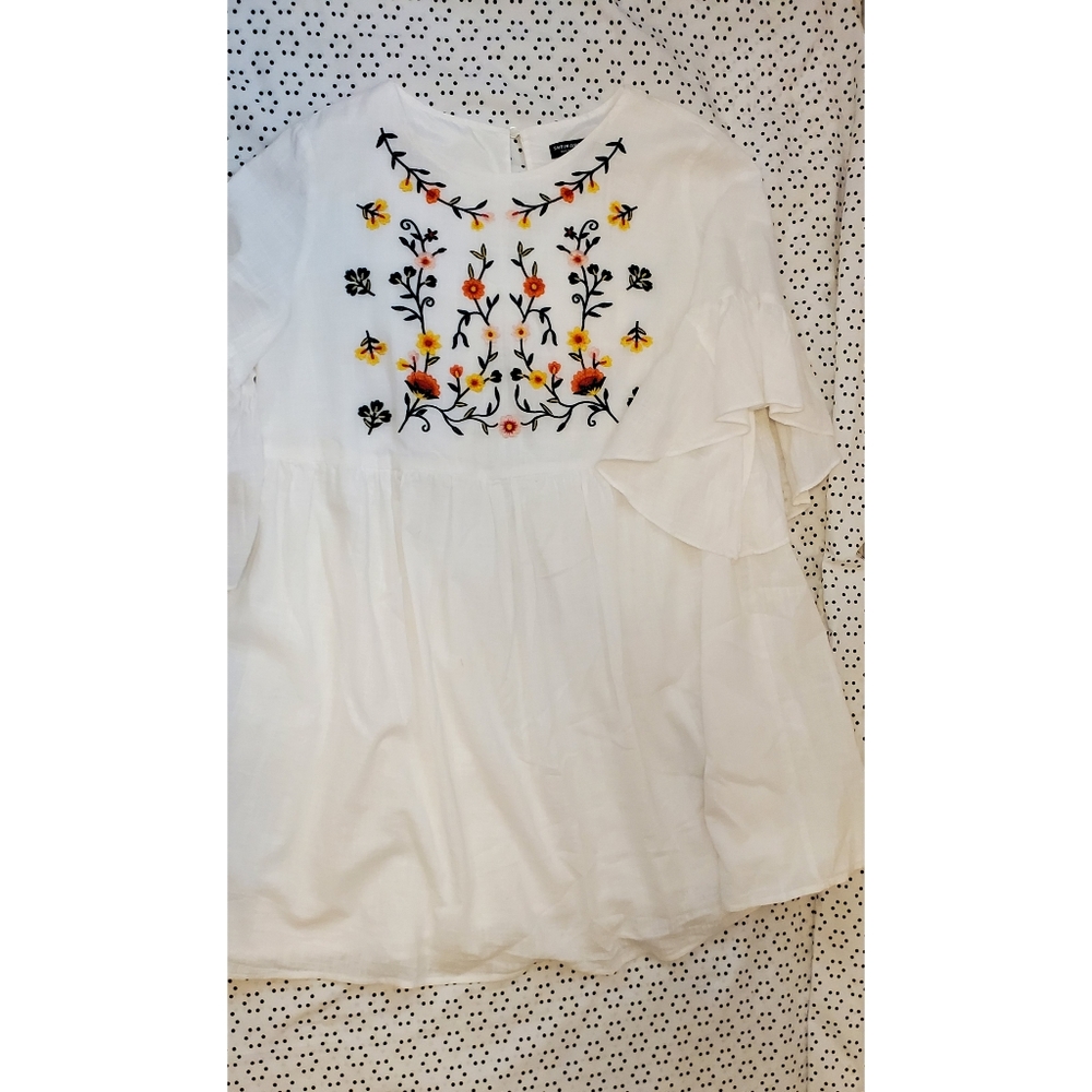 Latin style white dress